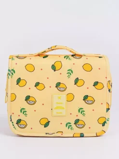 Sac de rangement de voyage étanche avec crochet trousse de toilette portable de grande capacité pour femmes