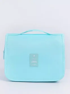 Sac de rangement de voyage étanche avec crochet trousse de toilette portable de grande capacité pour femmes
