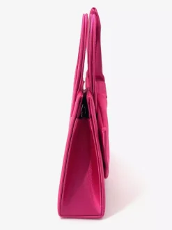 Sac de soirée miniature en satin avec anse anneau et n艙ud bandoulière amovible et chaîne détachable pochette pour mariage ou soirée.