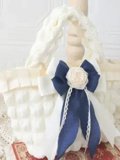 Sac Lolita Style Rococo Beige Polyester Rose Motif Arc Polyester Sac à Main Accessoires Lolita