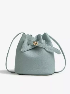 Sac seau en similicuir avec cordon de serrage pour femme 2026