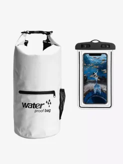 Sac étanche 2 en 1 avec poche extérieure zippée et sac étanche assorti pour téléphone