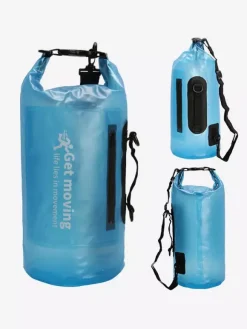Sac étanche 10L semi-transparent en PVC à fermeture enroulable format océan