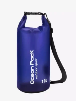 Sac étanche 10L semi-transparent en PVC à fermeture enroulable format océan