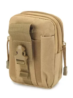 Sac banane pour sports de plein air sac pour téléphone portable pour homme sac de course à pied ceinture de ventilateur militaire petit sac banane