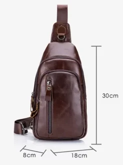 Sac Bandoulière Accessoires De Sport Marron Foncé Sac D'affaire Hommes