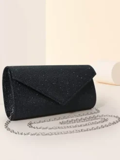 Sac à bandoulière avec chaîne Sac à main de soirée brillant pour femme 2026