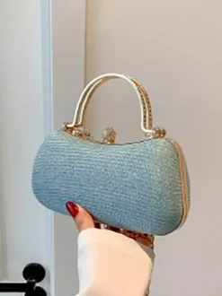 Sac à bandoulière avec serrure en strass sac à main de fête exquis avec chaîne pour femmes 2026