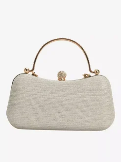 Sac à bandoulière avec serrure en strass sac à main de fête exquis avec chaîne pour femmes 2026