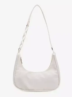 Sac à bandoulière décontracté en nylon avec chaîne en acrylique pour femme 2026