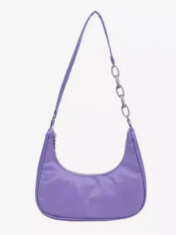 Sac à bandoulière décontracté en nylon avec chaîne en acrylique pour femme 2026