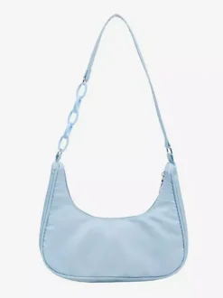 Sac à bandoulière décontracté en nylon avec chaîne en acrylique pour femme 2026