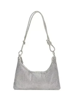 Sac à bandoulière en strass Sac à main brillant pour femme 2026
