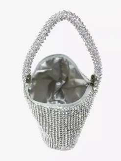 Sac à main mariage argent brillante