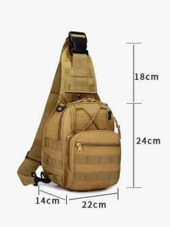 Sac pour hommes Nylon Nylon Camouflage Messenger Sac