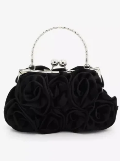 Sacs à main de mariage Accessoires de mariage Sac à main de mariée Fleurs plissées