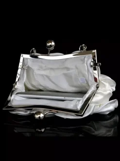 Sacs à main de mariage Accessoires de mariage Sac à main de mariée Fleurs plissées