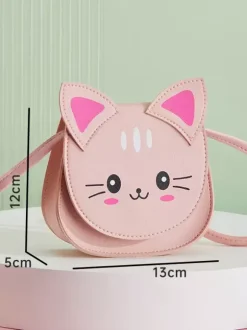 Sac Sweet Lolita en cuir PU rouge sac bandoulière en cuir PU chat accessoires Lolita