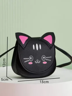 Sac Sweet Lolita en cuir PU rouge sac bandoulière en cuir PU chat accessoires Lolita