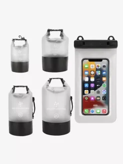 Sac étanche 2 en 1 à fermeture enroulable avec étui étanche pour téléphone assorti