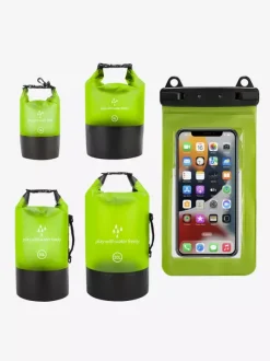 Sac étanche 2 en 1 à fermeture enroulable avec étui étanche pour téléphone assorti