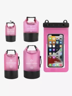 Sac étanche 2 en 1 à fermeture enroulable avec étui étanche pour téléphone assorti