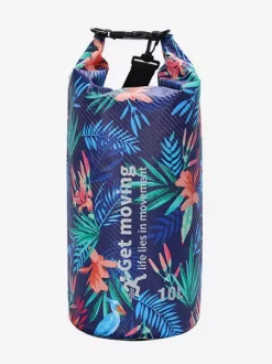 Sac étanche à enroulement en fibre de carbone à imprimé floral tropical