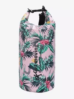 Sac étanche à enroulement en fibre de carbone à imprimé floral tropical