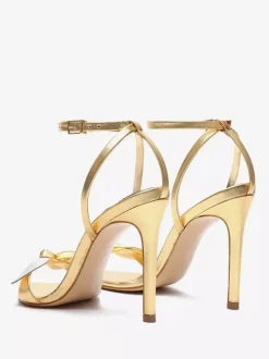 Sandales à talons pour femmes Sandales à bout pointu Talon aiguille Cuir PU