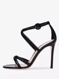 Sandales à talons pour femmes Sandales à talons aiguilles à bout rond