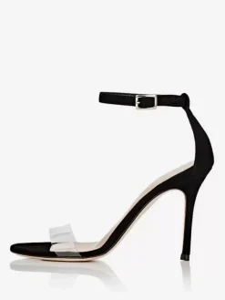 Sandales à talons pour femmes Sandales à talons aiguilles à bout rond