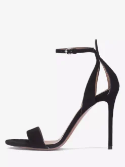 Sandales blanches à talons hauts bout ouvert talons aiguilles chaussures de bal