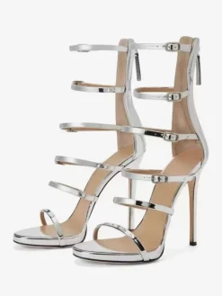 Sandales de fête pour femmes chaussures habillées à talons hauts à lanières