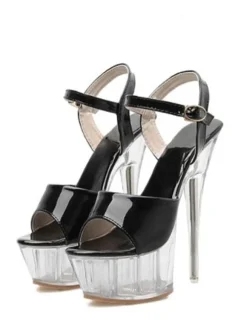 Sandales sexy talon haut plateforme chaussures pole danse