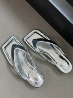 Sandales noires à talon épais et sans talon pour femmes