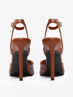 Sandales noires à talons hauts et bout ouvert pour femme modèle 2026