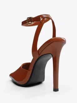 Sandales noires à talons hauts et bout ouvert pour femme modèle 2026