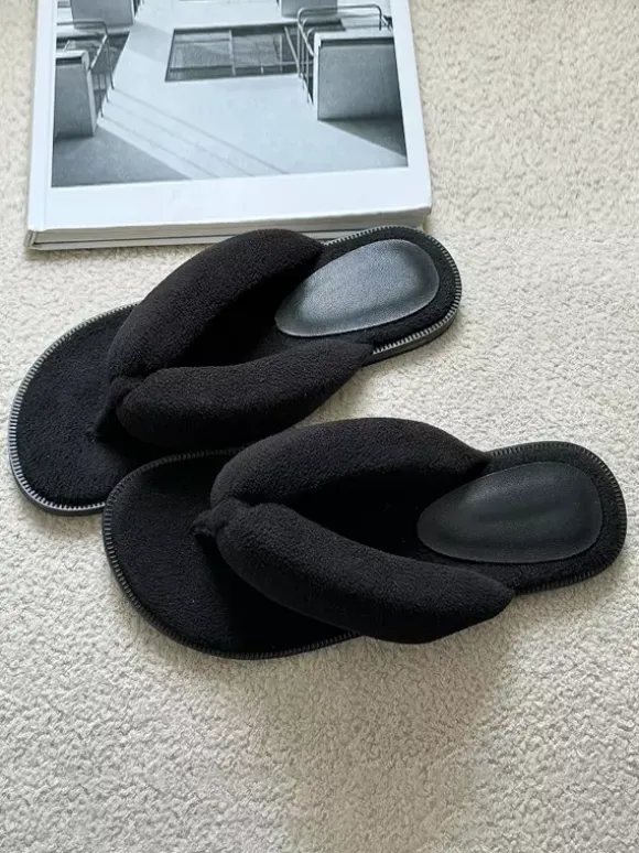 Sandales plates à enfiler pour femmes