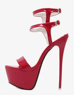 Sandales sexy femme talon haut plateforme
