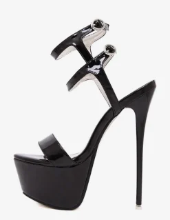 Sandales sexy femme talon haut plateforme