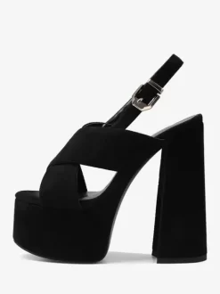 Sandales sexy pour femmes Uede cuir bout ouvert 2 "57" chaussures de sandale à bride arrière