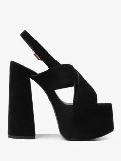 Sandales sexy pour femmes Uede cuir bout ouvert 2 "57" chaussures de sandale à bride arrière