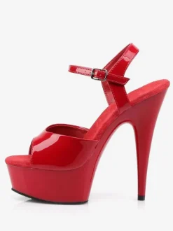 Sandales sexy talon haut plateforme chaussures pole danse