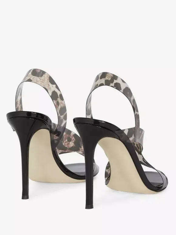 Sandales à talons hauts bout ouvert chaussures de soirée à talons aiguilles