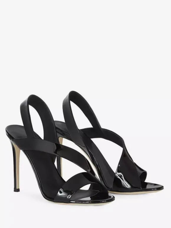 Sandales à talons hauts bout ouvert chaussures de soirée à talons aiguilles