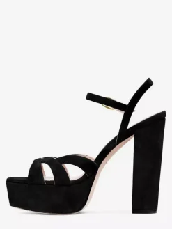 Sandales à talons hauts pour femmes plateforme talon épais bride cheville