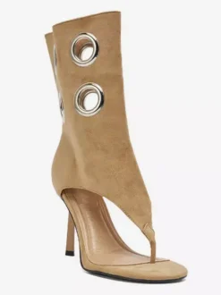 Sandales tongs pour femmes bottines à talons hauts et boucle