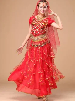Séduisant Costumede danse orientale en chiffon Déguisements Halloween