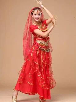 Séduisant Costumede danse orientale en chiffon Déguisements Halloween