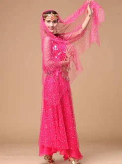 Séduisant Costumede danse orientale en chiffon Déguisements Halloween